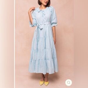 Gigi in Blue Elegant Light Blue Maxi Dress